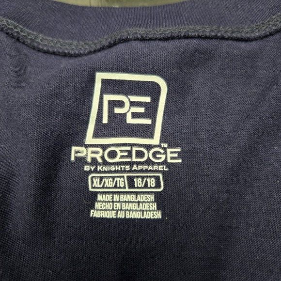 Michigan Wolverines Sequin Proedge T Shirt Women's XL Navy Fan College Team - Picture 3 of 6